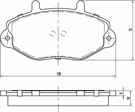 A.Z. Meisterteile AZMT-44-022-1472 - Комплект спирачно феродо, дискови спирачки vvparts.bg