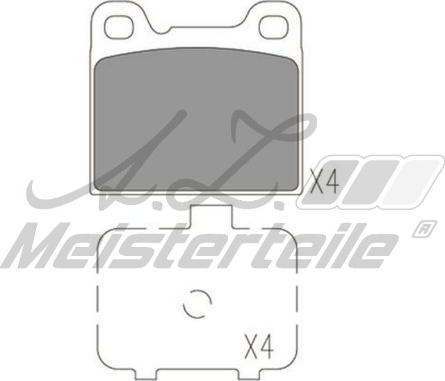 A.Z. Meisterteile AZMT-44-022-1586 - Комплект спирачно феродо, дискови спирачки vvparts.bg