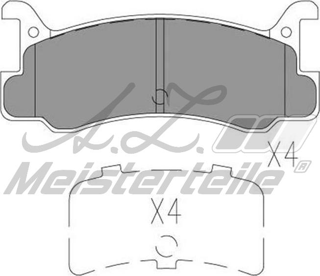 A.Z. Meisterteile AZMT-44-022-1668 - Комплект спирачно феродо, дискови спирачки vvparts.bg