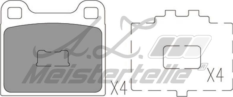 A.Z. Meisterteile AZMT-44-022-1619 - Комплект спирачно феродо, дискови спирачки vvparts.bg