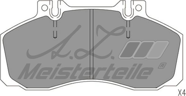 A.Z. Meisterteile AZMT-44-022-1614 - Комплект спирачно феродо, дискови спирачки vvparts.bg