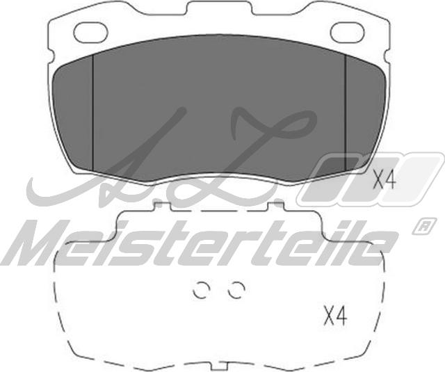 A.Z. Meisterteile AZMT-44-022-1616 - Комплект спирачно феродо, дискови спирачки vvparts.bg