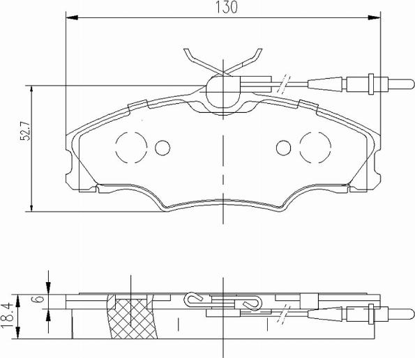 A.Z. Meisterteile AZMT-44-022-1013 - Комплект спирачно феродо, дискови спирачки vvparts.bg