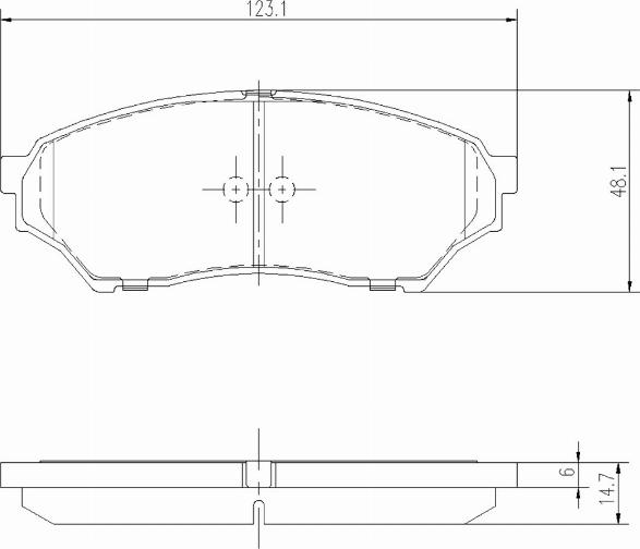 A.Z. Meisterteile AZMT-44-022-1156 - Комплект спирачно феродо, дискови спирачки vvparts.bg