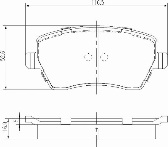 A.Z. Meisterteile AZMT-44-022-1168 - Комплект спирачно феродо, дискови спирачки vvparts.bg