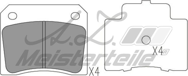 A.Z. Meisterteile AZMT-44-022-1844 - Комплект спирачно феродо, дискови спирачки vvparts.bg