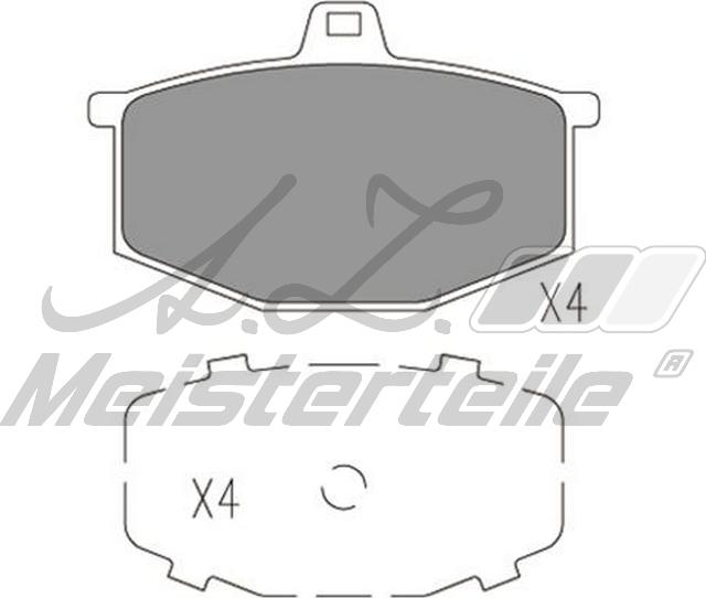 A.Z. Meisterteile AZMT-44-022-1835 - Комплект спирачно феродо, дискови спирачки vvparts.bg