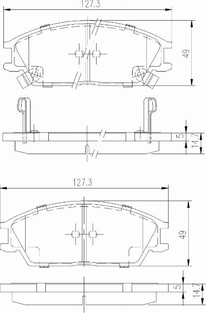 A.Z. Meisterteile AZMT-44-022-1349 - Комплект спирачно феродо, дискови спирачки vvparts.bg