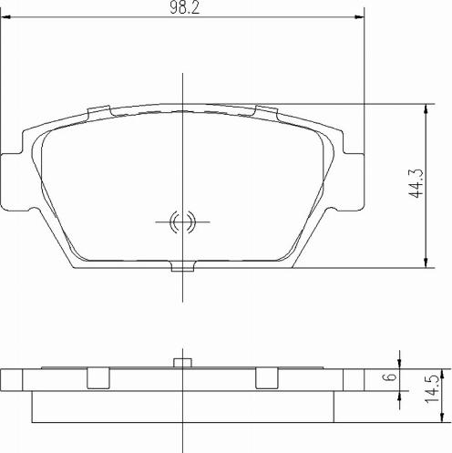 A.Z. Meisterteile AZMT-44-022-1356 - Комплект спирачно феродо, дискови спирачки vvparts.bg