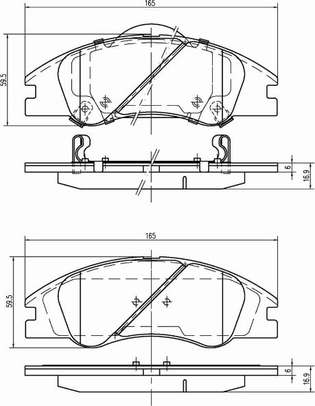 A.Z. Meisterteile AZMT-44-022-1292 - Комплект спирачно феродо, дискови спирачки vvparts.bg