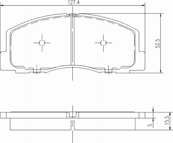 A.Z. Meisterteile AZMT-44-022-1282 - Комплект спирачно феродо, дискови спирачки vvparts.bg