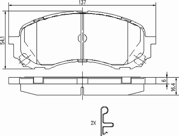 A.Z. Meisterteile AZMT-44-022-1233 - Комплект спирачно феродо, дискови спирачки vvparts.bg