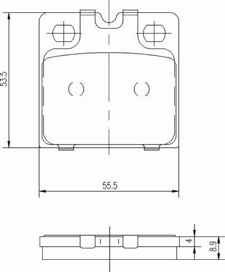 A.Z. Meisterteile AZMT-44-022-1270 - Комплект спирачно феродо, дискови спирачки vvparts.bg