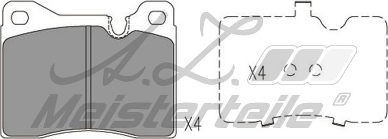 A.Z. Meisterteile AZMT-44-022-1795 - Комплект спирачно феродо, дискови спирачки vvparts.bg