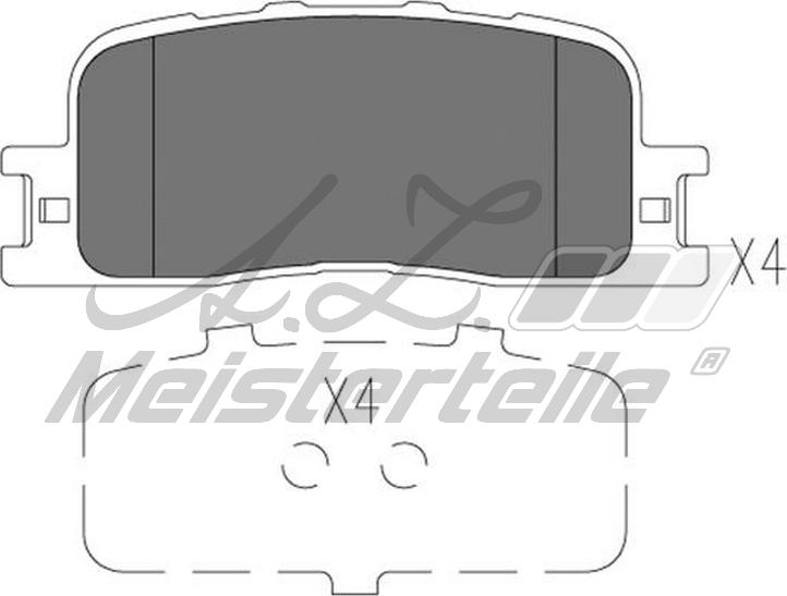 A.Z. Meisterteile AZMT-44-022-1790 - Комплект спирачно феродо, дискови спирачки vvparts.bg