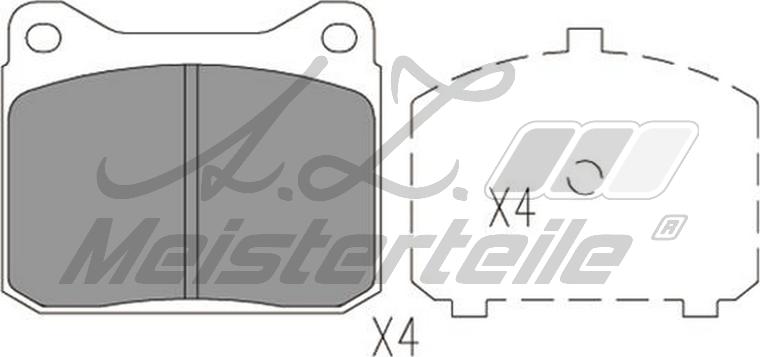 A.Z. Meisterteile AZMT-44-022-1744 - Комплект спирачно феродо, дискови спирачки vvparts.bg