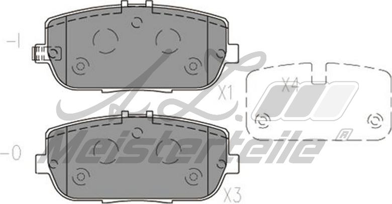 A.Z. Meisterteile AZMT-44-022-1754 - Комплект спирачно феродо, дискови спирачки vvparts.bg