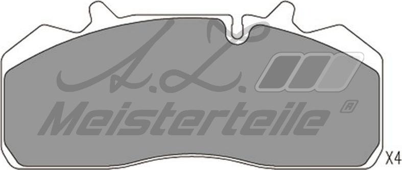 A.Z. Meisterteile AZMT-44-022-2445 - Комплект спирачно феродо, дискови спирачки vvparts.bg