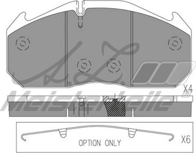 A.Z. Meisterteile AZMT-44-022-2440 - Комплект спирачно феродо, дискови спирачки vvparts.bg