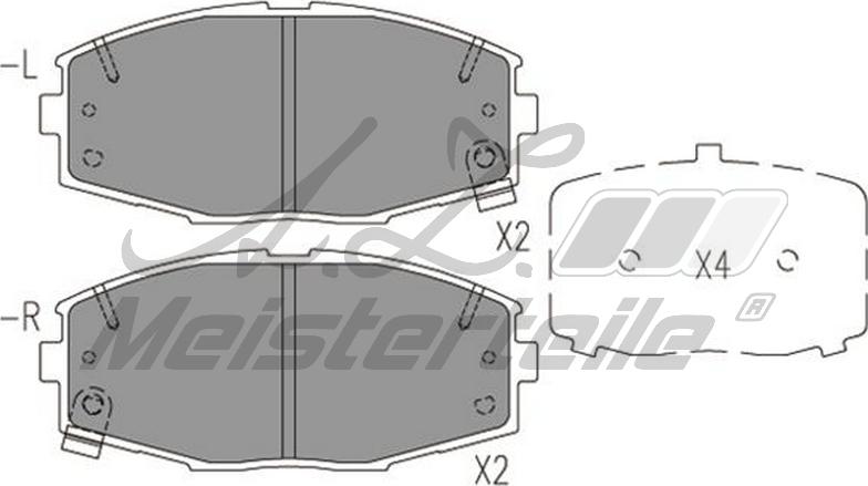 A.Z. Meisterteile AZMT-44-022-2405 - Комплект спирачно феродо, дискови спирачки vvparts.bg