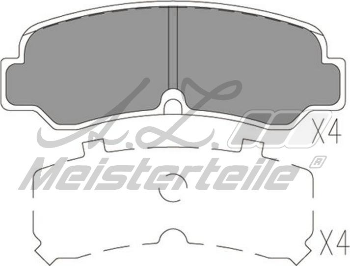 A.Z. Meisterteile AZMT-44-022-2419 - Комплект спирачно феродо, дискови спирачки vvparts.bg