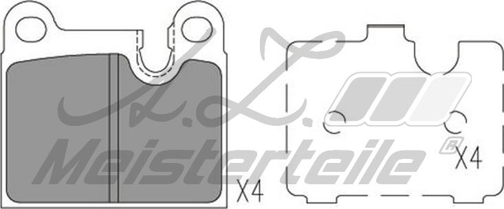 A.Z. Meisterteile AZMT-44-022-2415 - Комплект спирачно феродо, дискови спирачки vvparts.bg