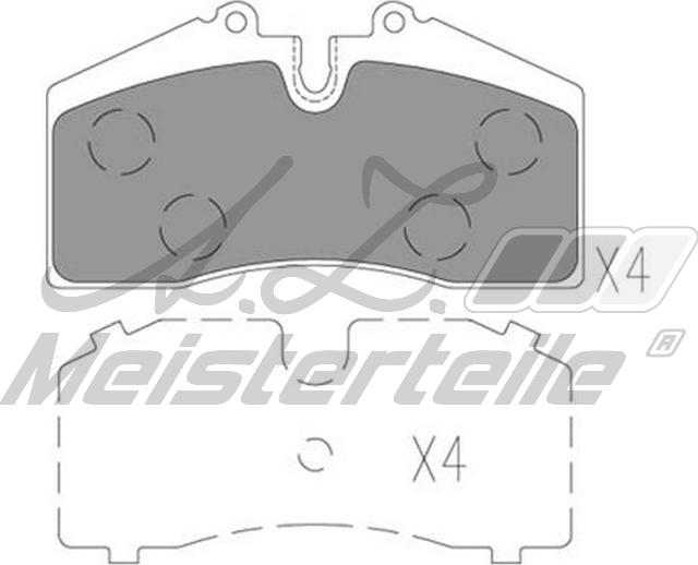 A.Z. Meisterteile AZMT-44-022-2423 - Комплект спирачно феродо, дискови спирачки vvparts.bg