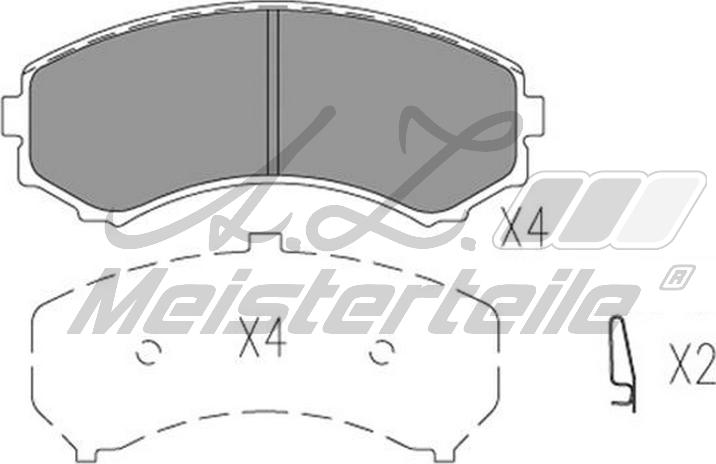 A.Z. Meisterteile AZMT-44-022-2474 - Комплект спирачно феродо, дискови спирачки vvparts.bg