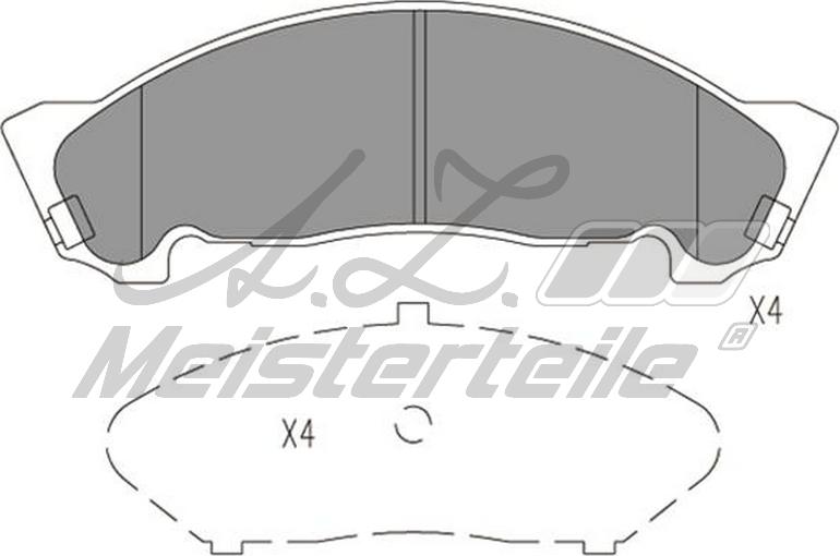 A.Z. Meisterteile AZMT-44-022-2550 - Комплект спирачно феродо, дискови спирачки vvparts.bg