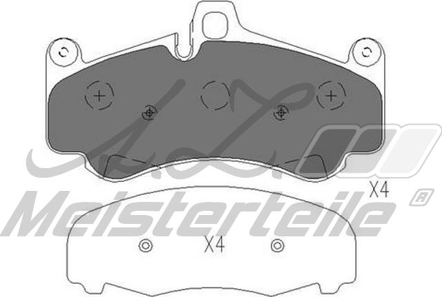 A.Z. Meisterteile AZMT-44-022-2046 - Комплект спирачно феродо, дискови спирачки vvparts.bg