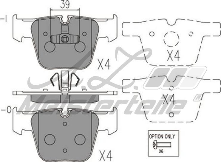 A.Z. Meisterteile AZMT-44-022-2042 - Комплект спирачно феродо, дискови спирачки vvparts.bg