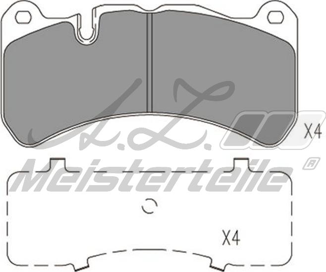 A.Z. Meisterteile AZMT-44-022-2198 - Комплект спирачно феродо, дискови спирачки vvparts.bg