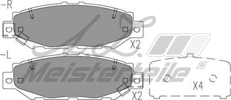 A.Z. Meisterteile AZMT-44-022-2143 - Комплект спирачно феродо, дискови спирачки vvparts.bg