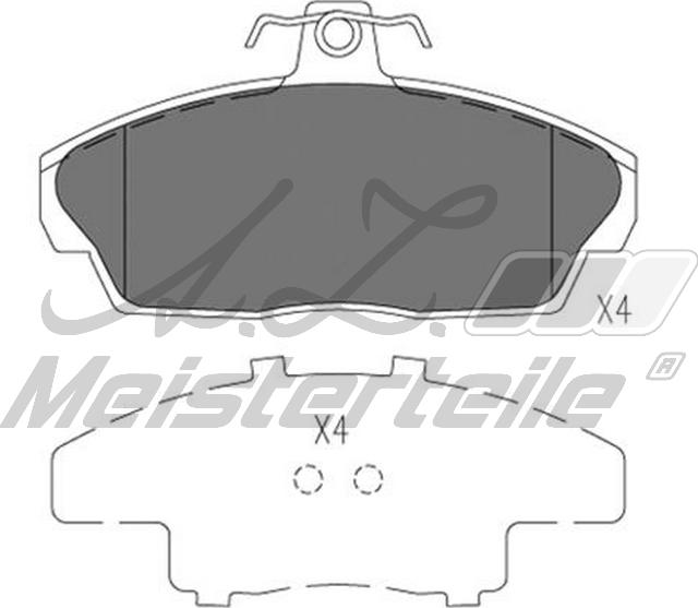 A.Z. Meisterteile AZMT-44-022-2159 - Комплект спирачно феродо, дискови спирачки vvparts.bg