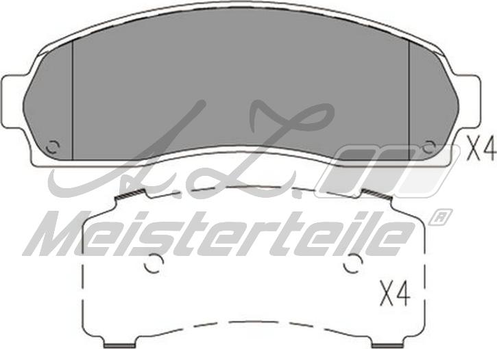 A.Z. Meisterteile AZMT-44-022-2106 - Комплект спирачно феродо, дискови спирачки vvparts.bg