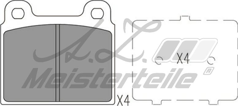 A.Z. Meisterteile AZMT-44-022-2110 - Комплект спирачно феродо, дискови спирачки vvparts.bg