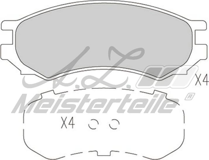 A.Z. Meisterteile AZMT-44-022-2112 - Комплект спирачно феродо, дискови спирачки vvparts.bg