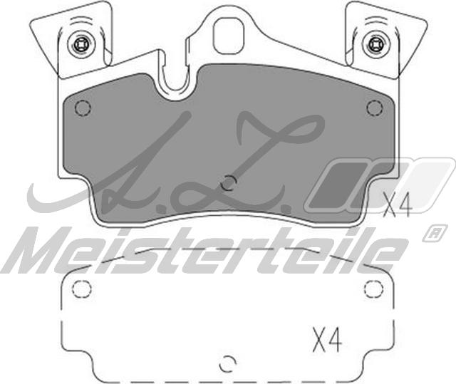 A.Z. Meisterteile AZMT-44-022-2189 - Комплект спирачно феродо, дискови спирачки vvparts.bg