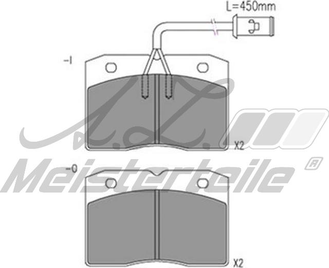 A.Z. Meisterteile AZMT-44-022-2138 - Комплект спирачно феродо, дискови спирачки vvparts.bg