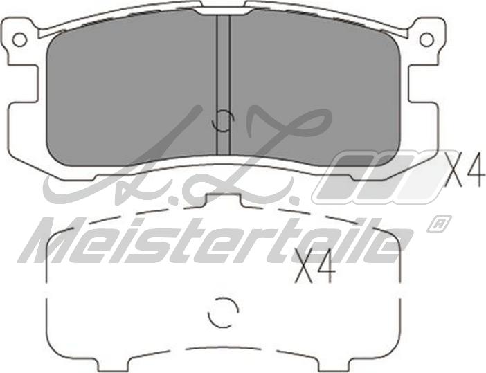 A.Z. Meisterteile AZMT-44-022-2120 - Комплект спирачно феродо, дискови спирачки vvparts.bg