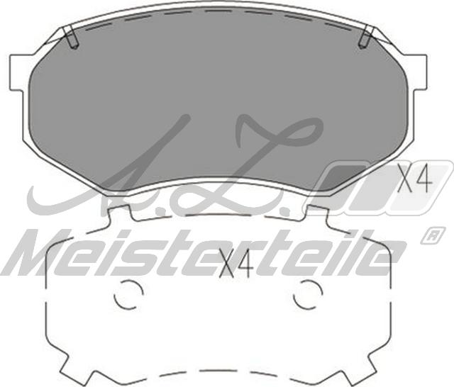 A.Z. Meisterteile AZMT-44-022-2121 - Комплект спирачно феродо, дискови спирачки vvparts.bg