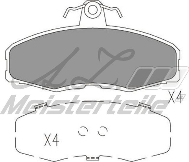 A.Z. Meisterteile AZMT-44-022-2347 - Комплект спирачно феродо, дискови спирачки vvparts.bg