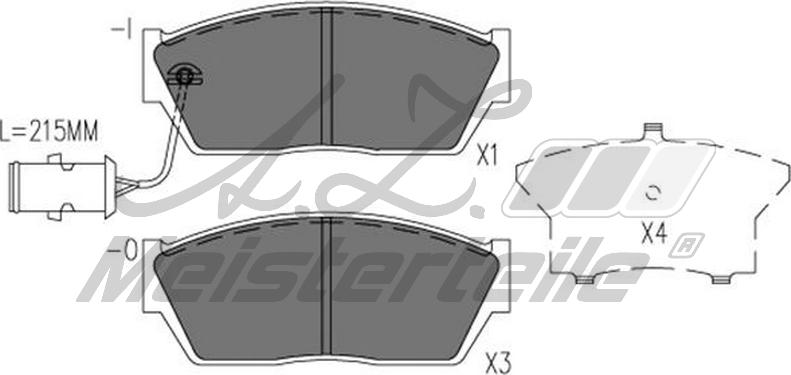 A.Z. Meisterteile AZMT-44-022-2309 - Комплект спирачно феродо, дискови спирачки vvparts.bg