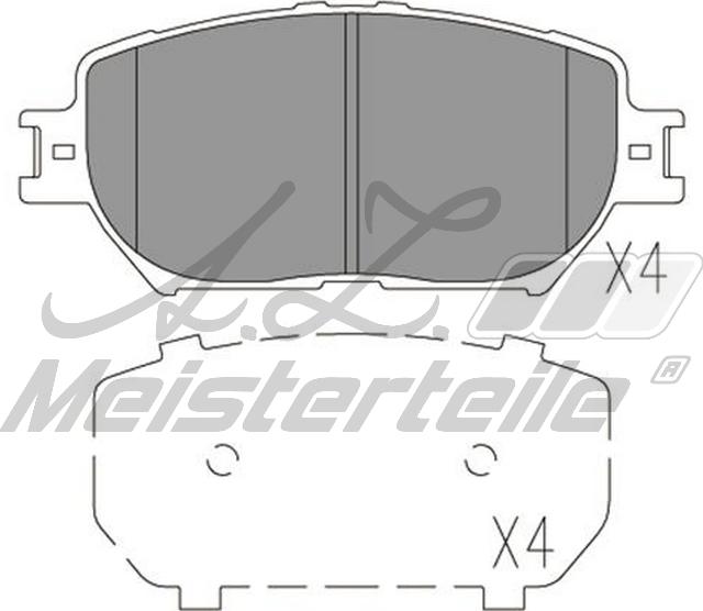 A.Z. Meisterteile AZMT-44-022-2290 - Комплект спирачно феродо, дискови спирачки vvparts.bg