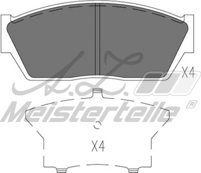 A.Z. Meisterteile AZMT-44-022-2244 - Комплект спирачно феродо, дискови спирачки vvparts.bg