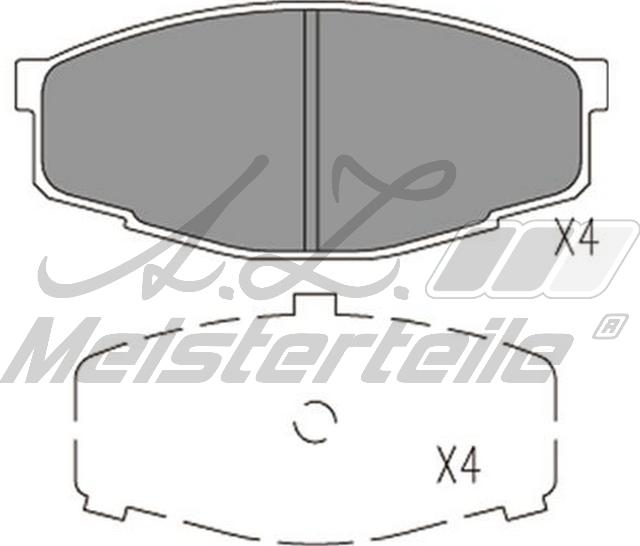 A.Z. Meisterteile AZMT-44-022-2246 - Комплект спирачно феродо, дискови спирачки vvparts.bg