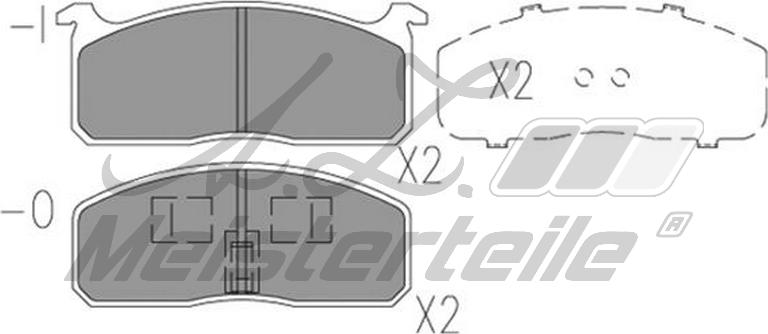 A.Z. Meisterteile AZMT-44-022-2241 - Комплект спирачно феродо, дискови спирачки vvparts.bg