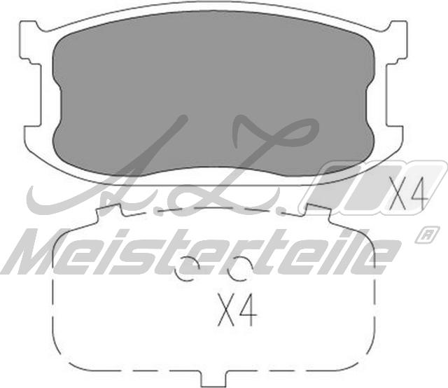 A.Z. Meisterteile AZMT-44-022-2243 - Комплект спирачно феродо, дискови спирачки vvparts.bg