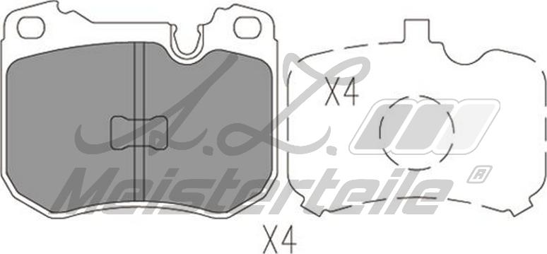 A.Z. Meisterteile AZMT-44-022-2255 - Комплект спирачно феродо, дискови спирачки vvparts.bg