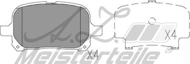 A.Z. Meisterteile AZMT-44-022-2268 - Комплект спирачно феродо, дискови спирачки vvparts.bg